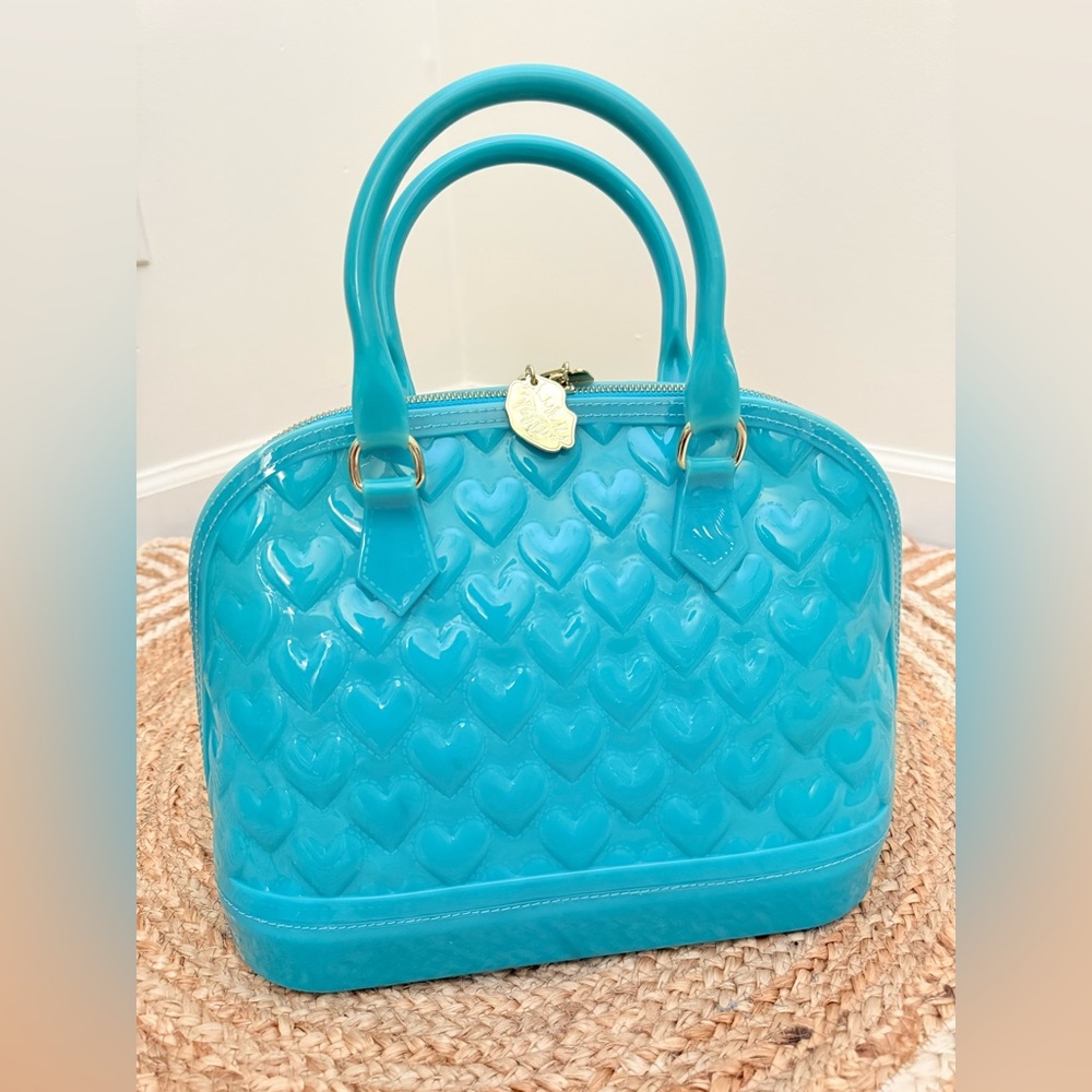 🌾‎ Betsey Johnson Jelly Heart Dome Satchel - Picture 7 of 8